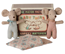 Maileg Twins baby mice in match box, checker