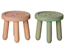 Maileg Stool set mouse, light rose/light mint
