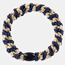 Kknekki hårsnodd navy beige glitter
