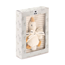 Steiff Gilda goose grip toy with rattle and burp cloth gift set, 20 cm