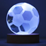 itotal Crystal ball lamp medium football