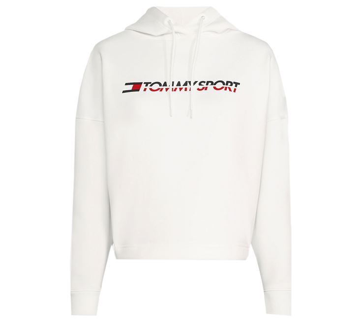 Tommy Hilfiger Cropped Logo Hoody Dam