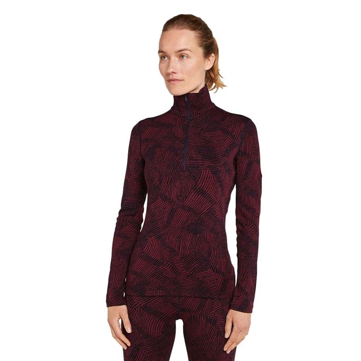 Icebreaker Merino 260 Vertex LS Half Zip Frozen Forms Dam