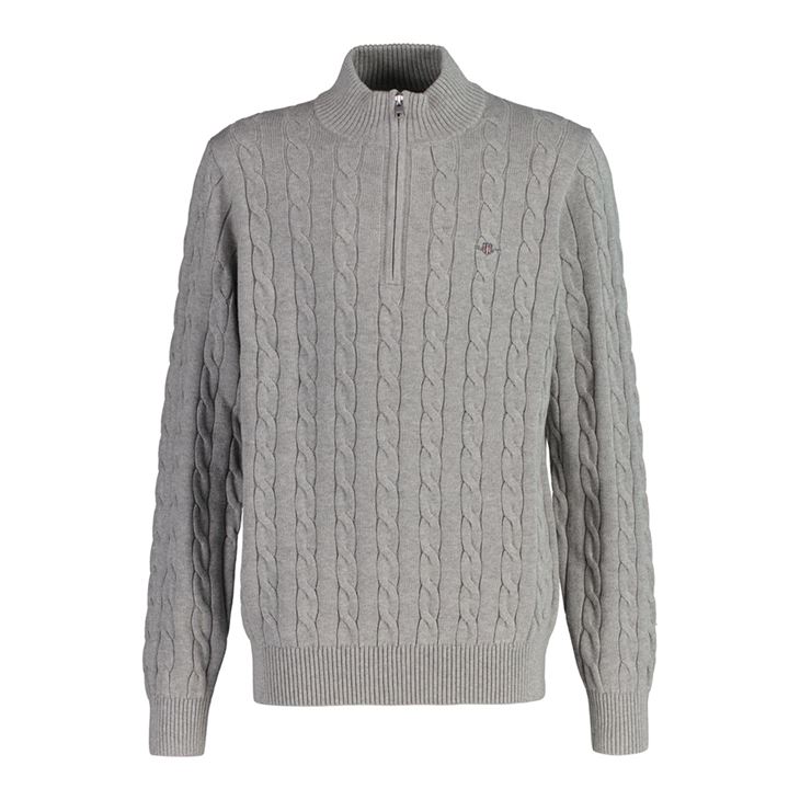 GANT Cotton Cable Half Zip
