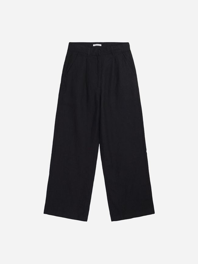Knowledge Cotton Loose Natural Linen Pants Dam
