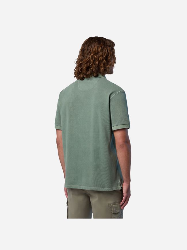 North Sails Polo Shirt With pigment-dyed Finish Herr