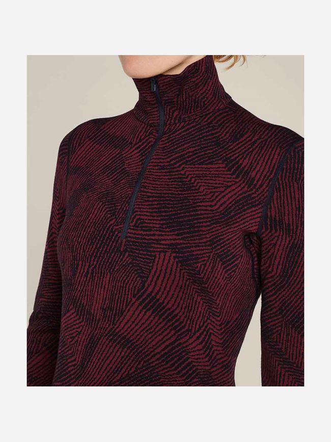 Icebreaker Merino 260 Vertex LS Half Zip Frozen Forms Dam