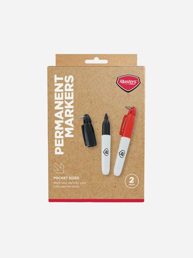 Masters Golf Waterproof Ball Marker Pens X2