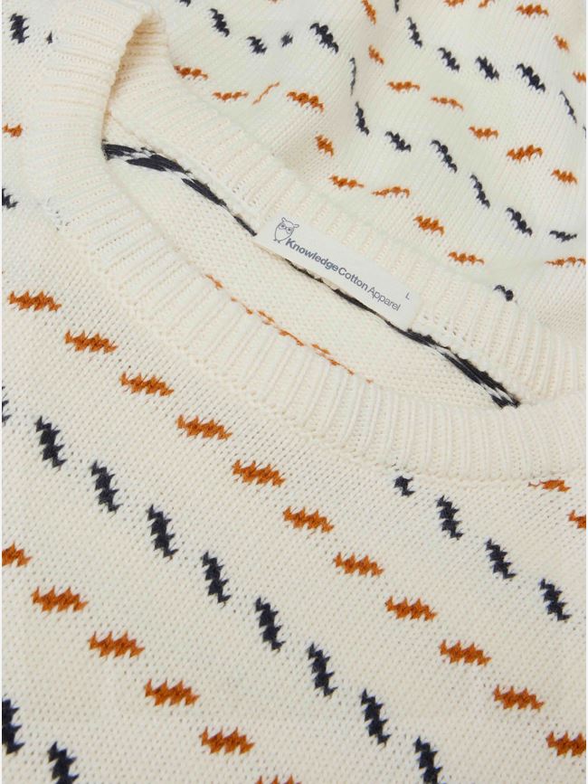 Knowledge Cotton Organic Cotton Jacquard Knit RWS herr