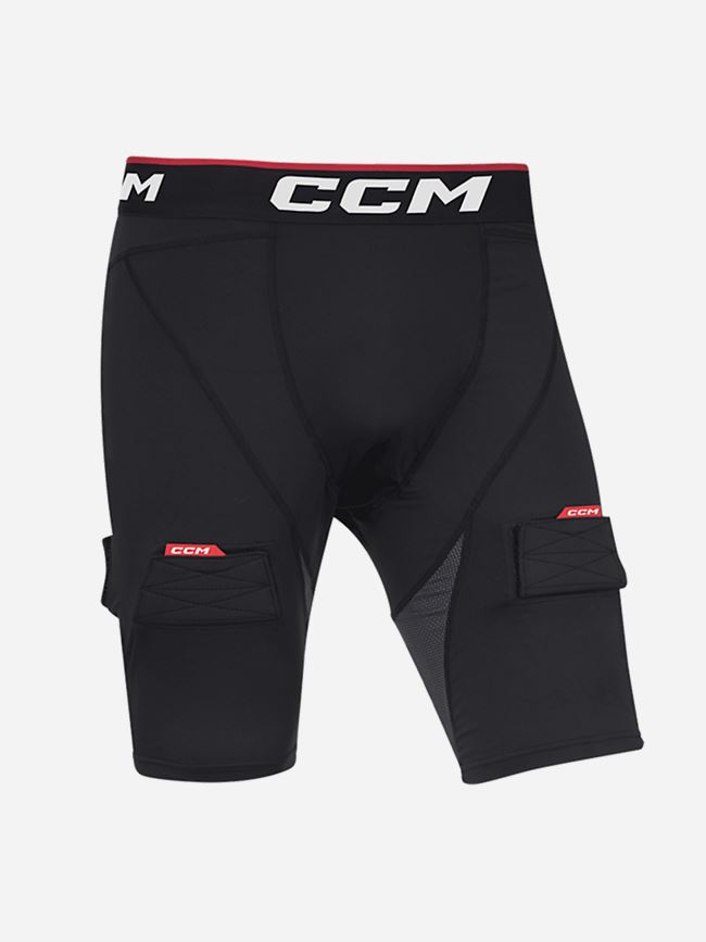 CCM Compression Short With Jock Youth