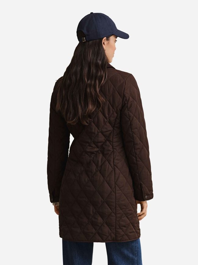 GANT FITTED QUILTED COAT DAM