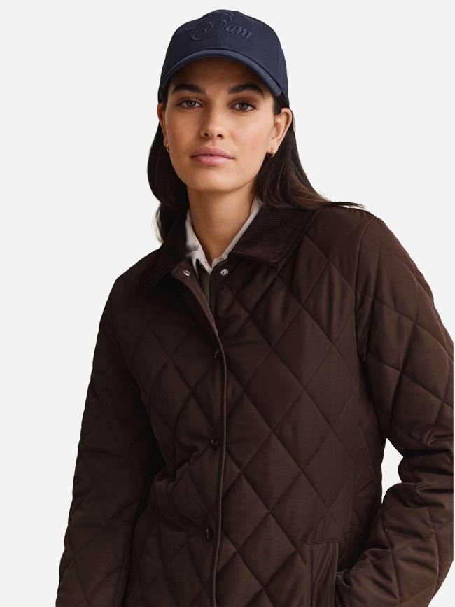 GANT FITTED QUILTED COAT DAM