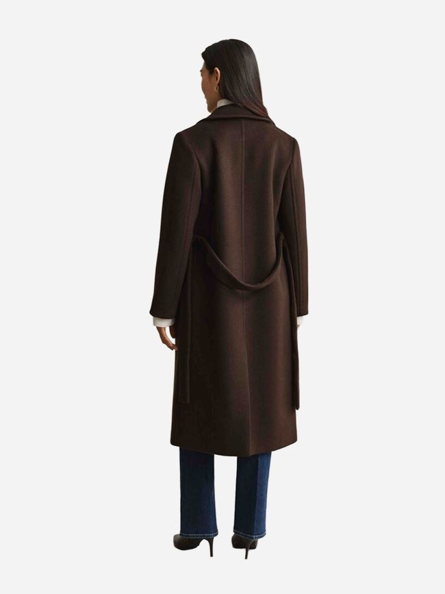 GANT BELTED WOOL BLEND COAT DAM