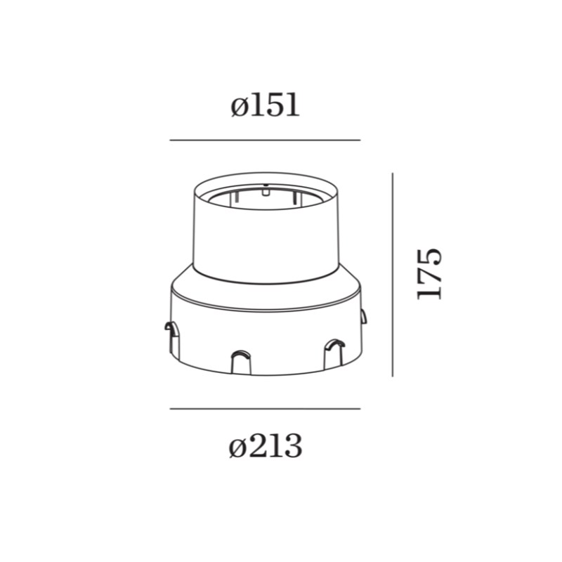 Wever & Ducré MAP / CHART 1.6 RECESSED GROUND HOUSING