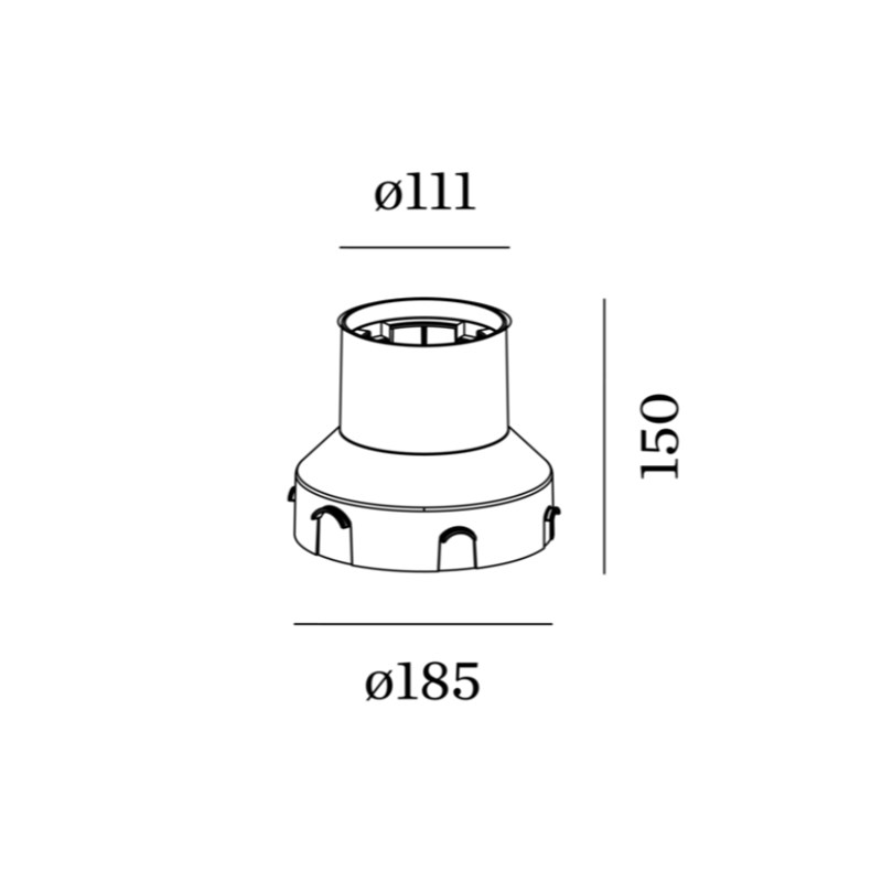 Wever & Ducré MAP / CHART 1.2 RECESSED GROUND HOUSING