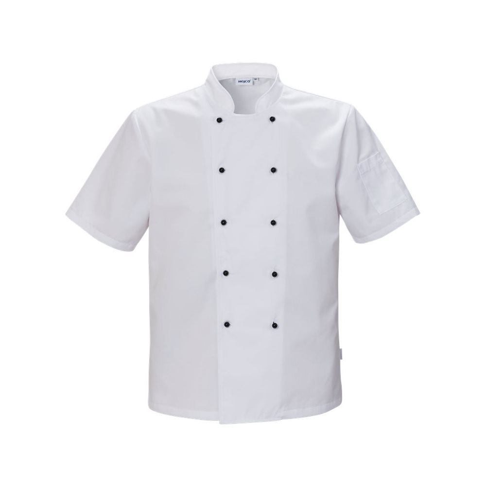 Mens and Womens Stand Colla Short Sleeve Chef Coat 