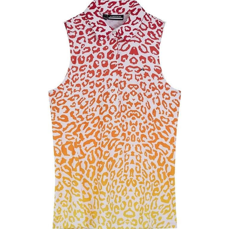 J.Lindeberg Dena Print Sleeveless Golf Top Dam
