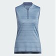 Adidas Ultimate365 Stripe Sleeveless Polo Shirt Da