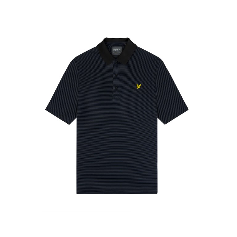 Lyle & Scott Golf Microstripe Polo Herr