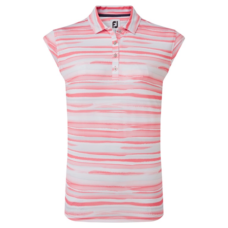 Footjoy Cap Sleeve Watercolour Print Lisle Dam
