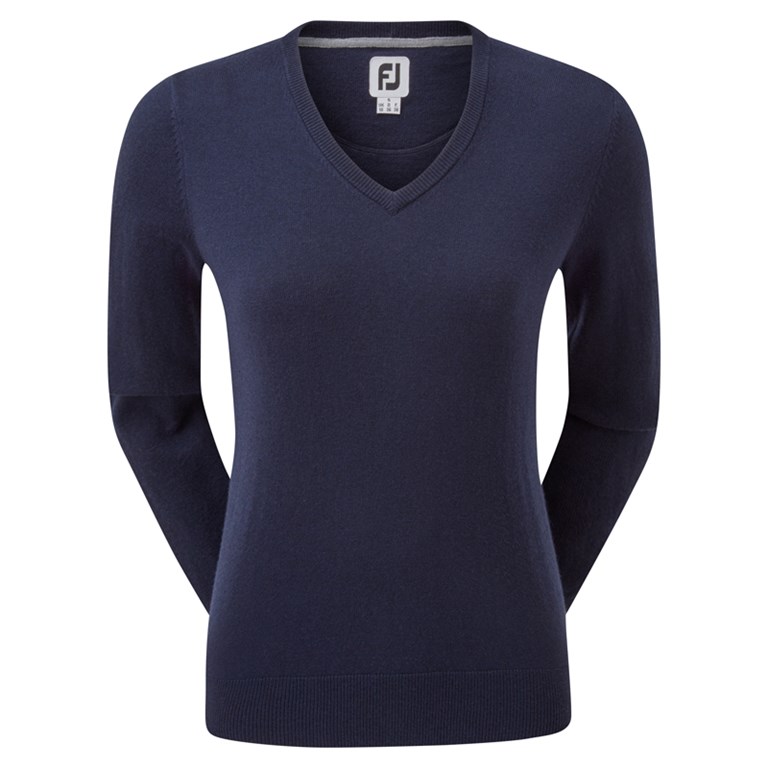 Footjoy Wool Blend V-Neck Pullover Dam