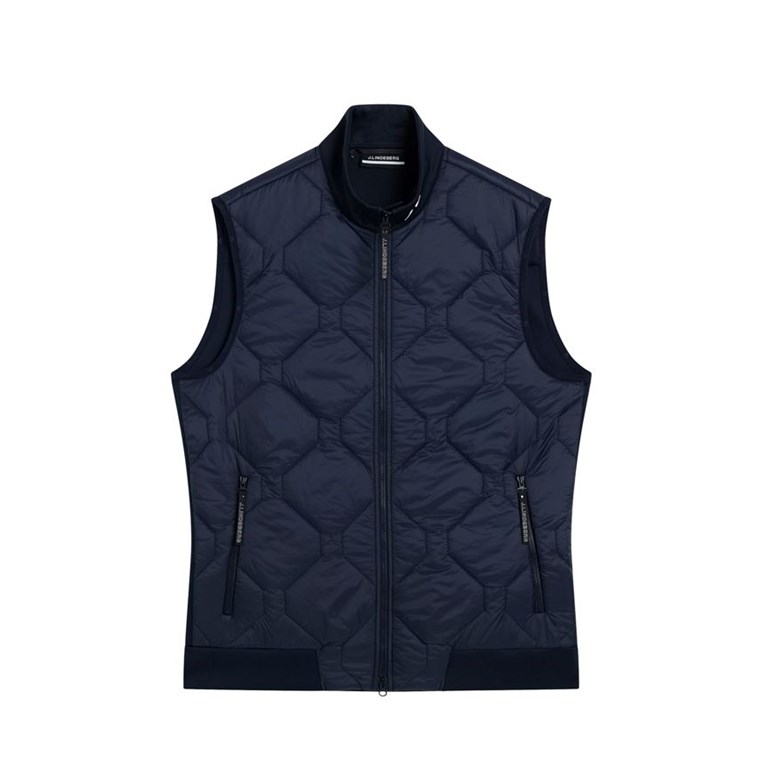 J.Lindeberg Quilted Hybrid Väst Herr