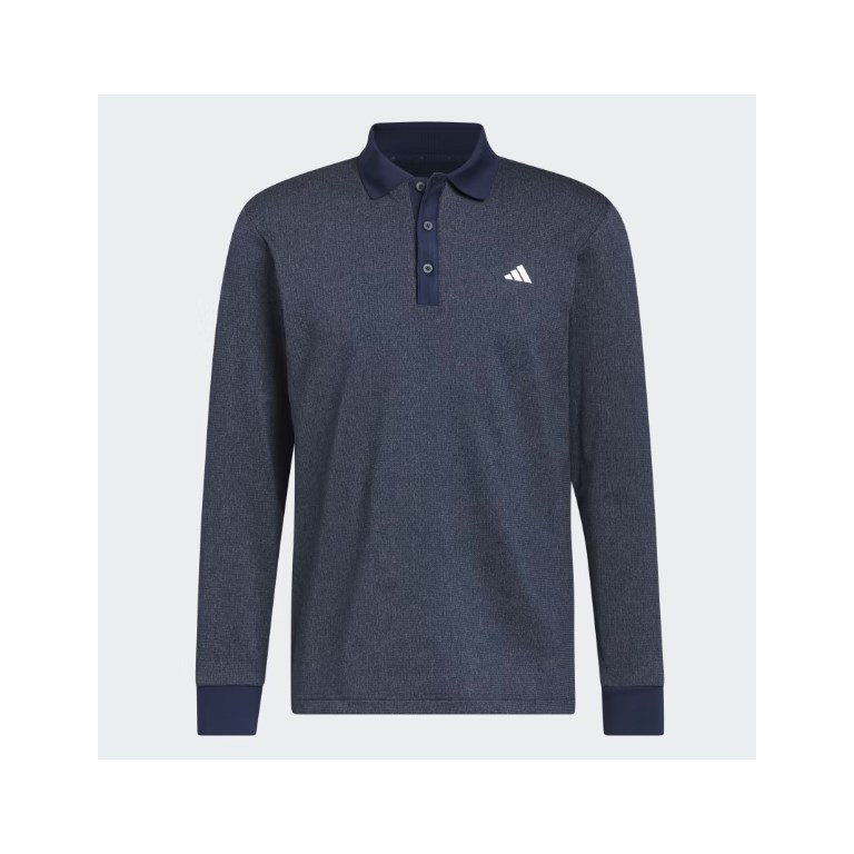 Adidas Long Sleeve Heather Polo Herr