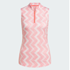 Adidas Ultimate Ottoman Printed Sleeveless Polo Sh