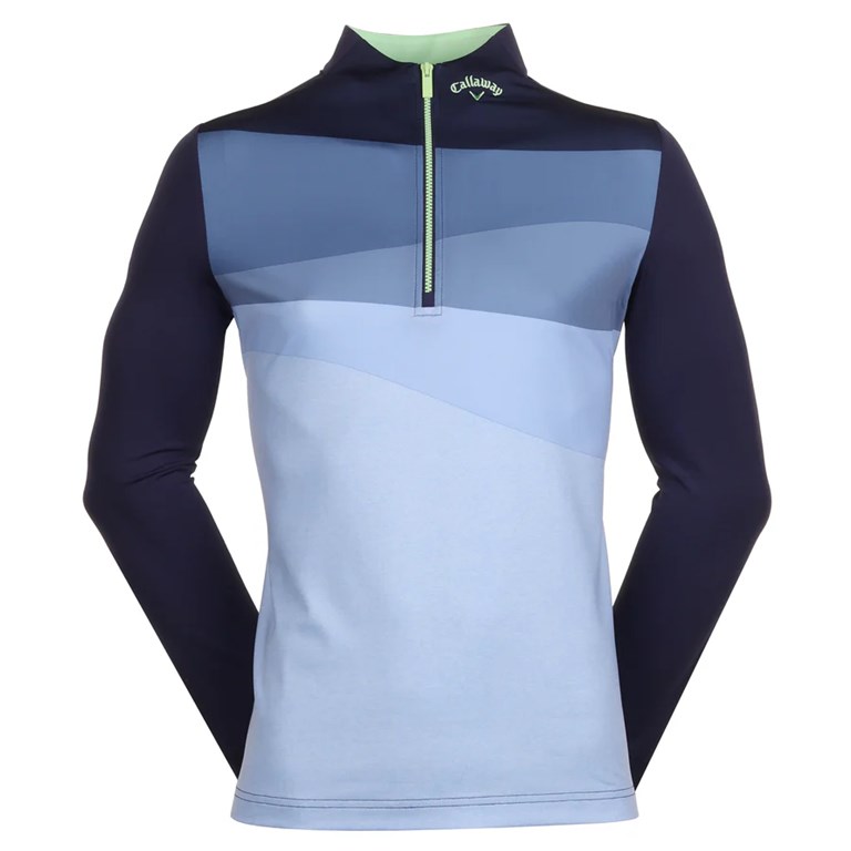Callaway 1/4 Zip Printed Blocked Pullover Herr