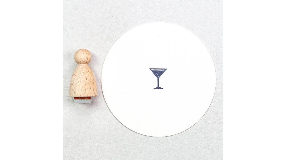 Stamp Cocktail Glass