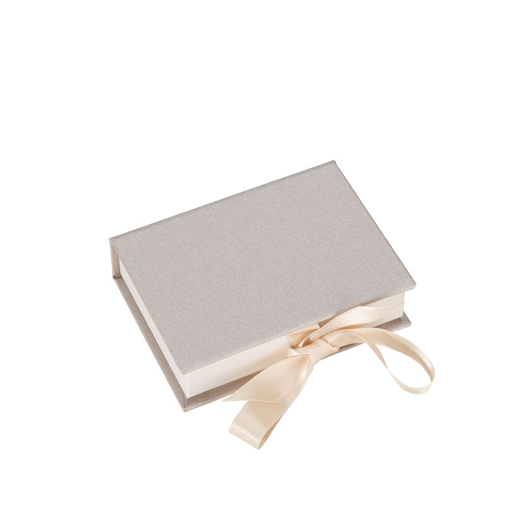 Boîte avec rubans en satin,Pearl Luster