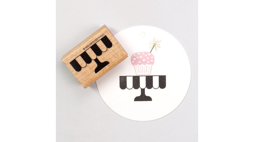 Stamp Cake Plate