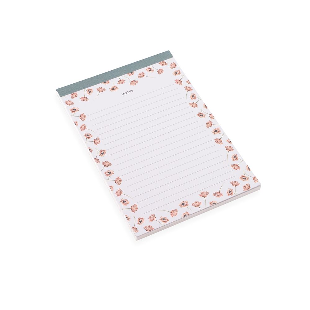 Notepad, Dusty Green, Poppy