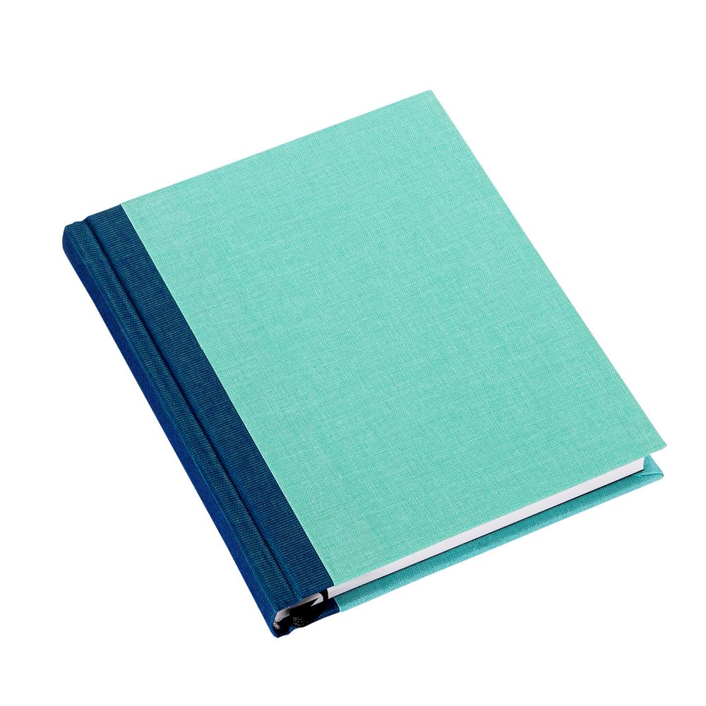 Notebook Hardcover, Crystal Blue/Emerald Green