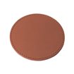 Leather Coaster, Cognac