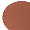 Leather Coaster, Cognac