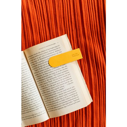 Bookbinders Magnetic Bookmark, Just one more page, Sun Yellow