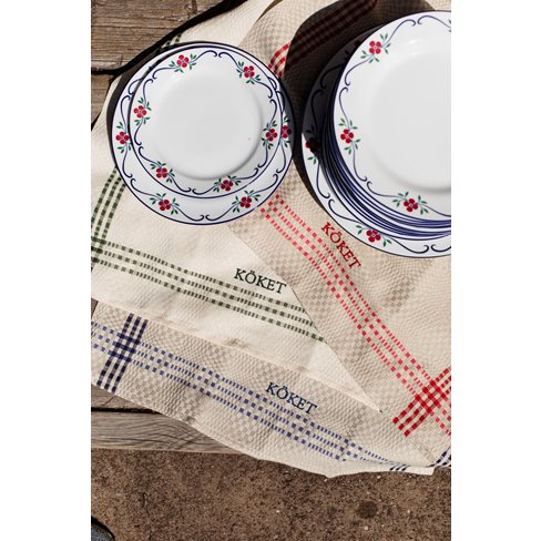 Tea Towel, Daladräll, embroidery KÖKET