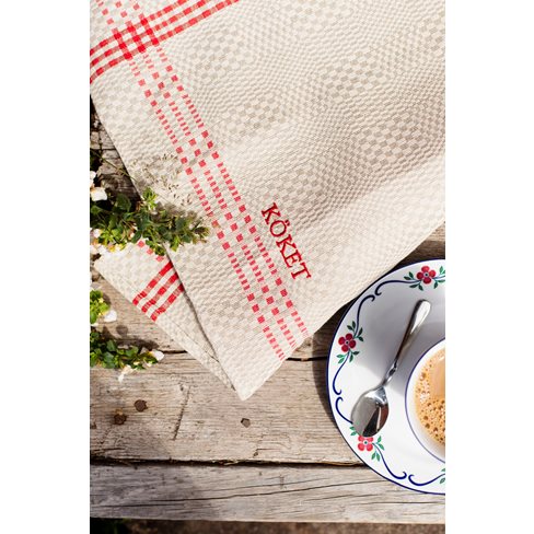 Tea Towel, Daladräll, embroidery KÖKET