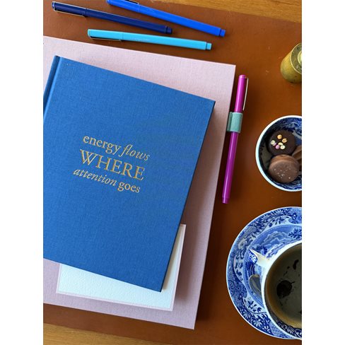 Notizbuch gebunden, Dalarna Blue