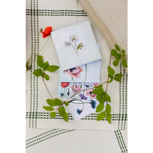 Cotton Paper Card, Windflower
