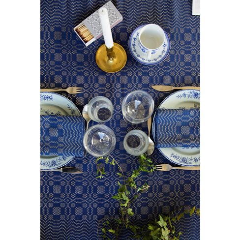 Table Cloth, Tällbergskrus, blue full
