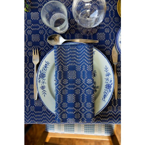 Table Cloth, Tällbergskrus, blue full