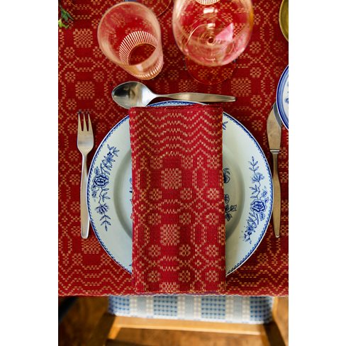 Table Cloth, Tällbergskrus, red full