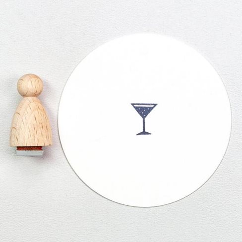 Stämpel Cocktail Glas