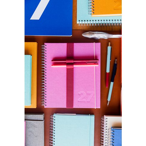 Kalender mit Ringbindung 2027, Bubblegum