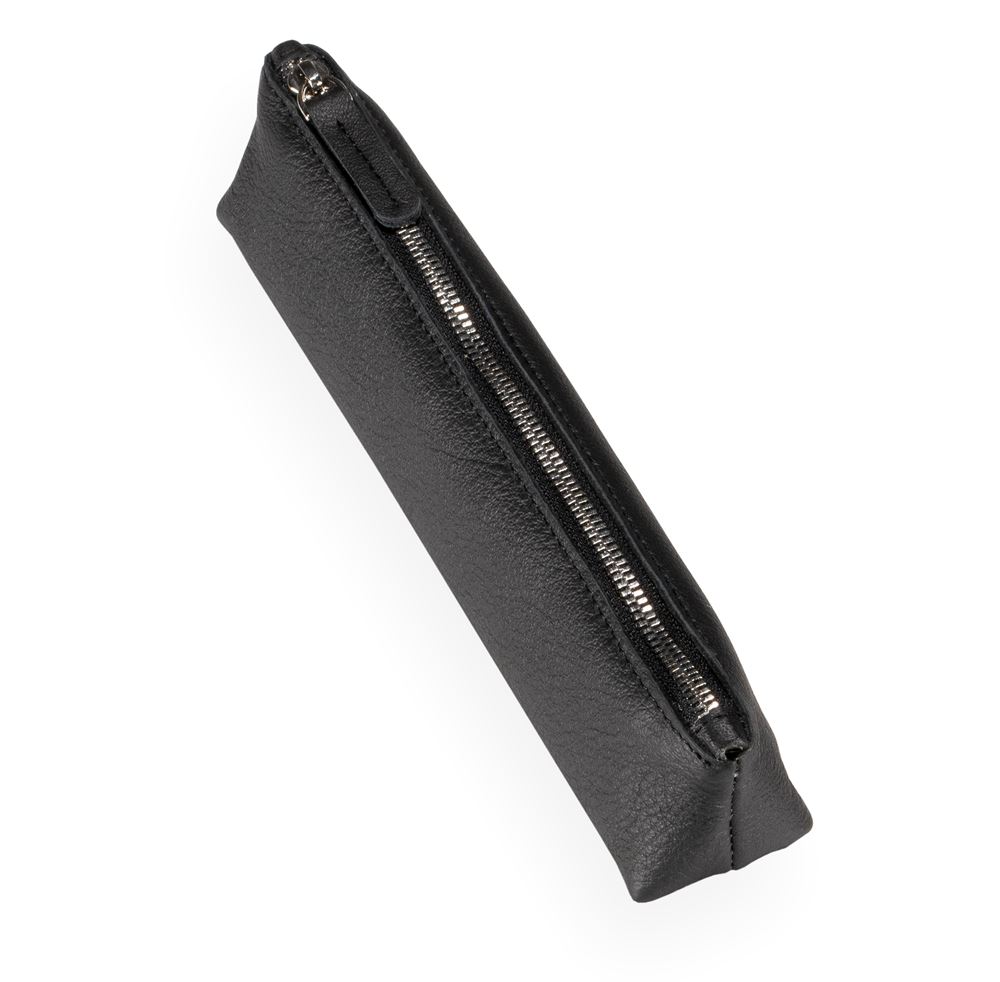 Pencil Case Leather, Black Size 20 x 4 x 4 cm