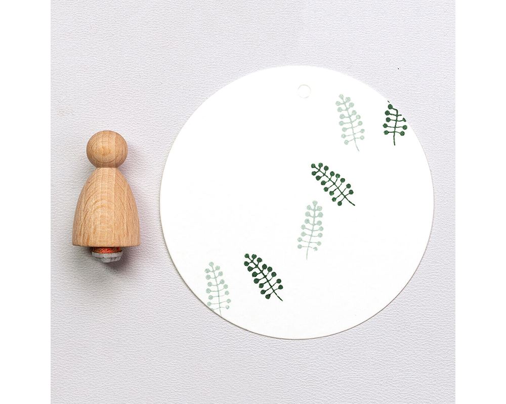 Stempel Zweig mit Knospen