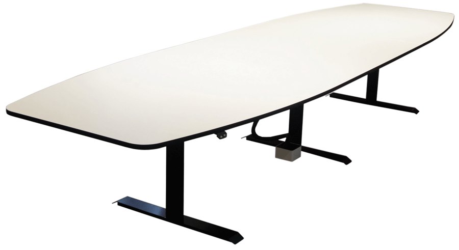 Arktis hev- og senkbart konferansebord, 2 størrelser, 3 farger bordplate