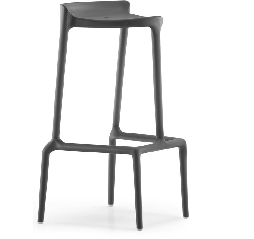 Barpall Happy 490, sh.75 cm, stapelbar, antracit